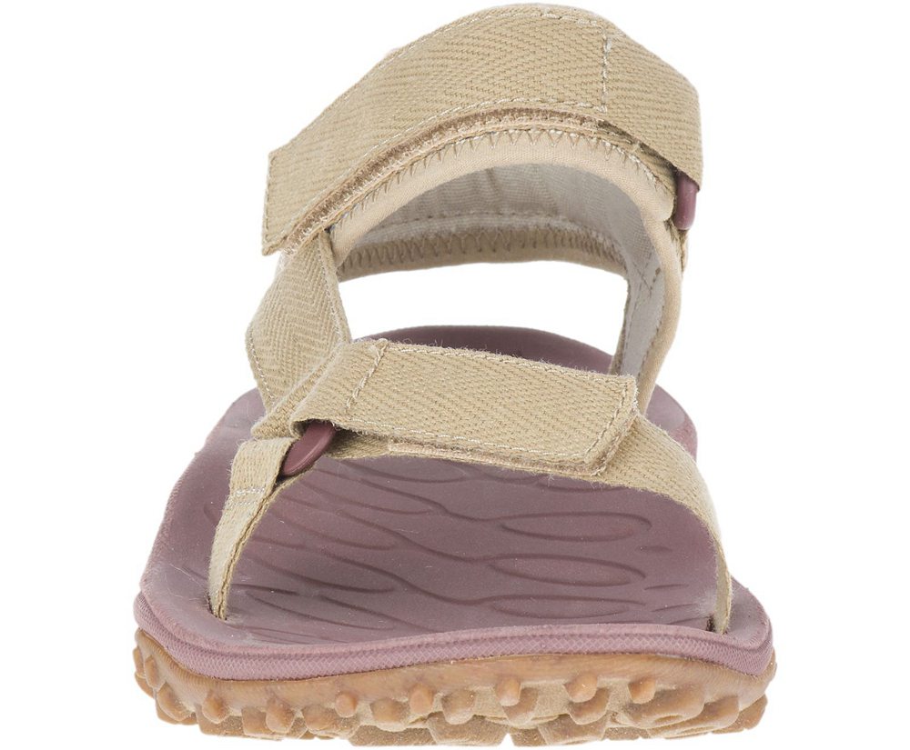 Merrell Sandals Khaki - Kahuna Web - Womens 41JNBSVRU